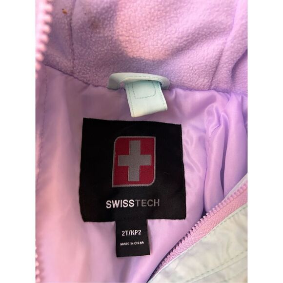 Swiss tech girls size 2t jacket coat green gray - Picture 3 of 6